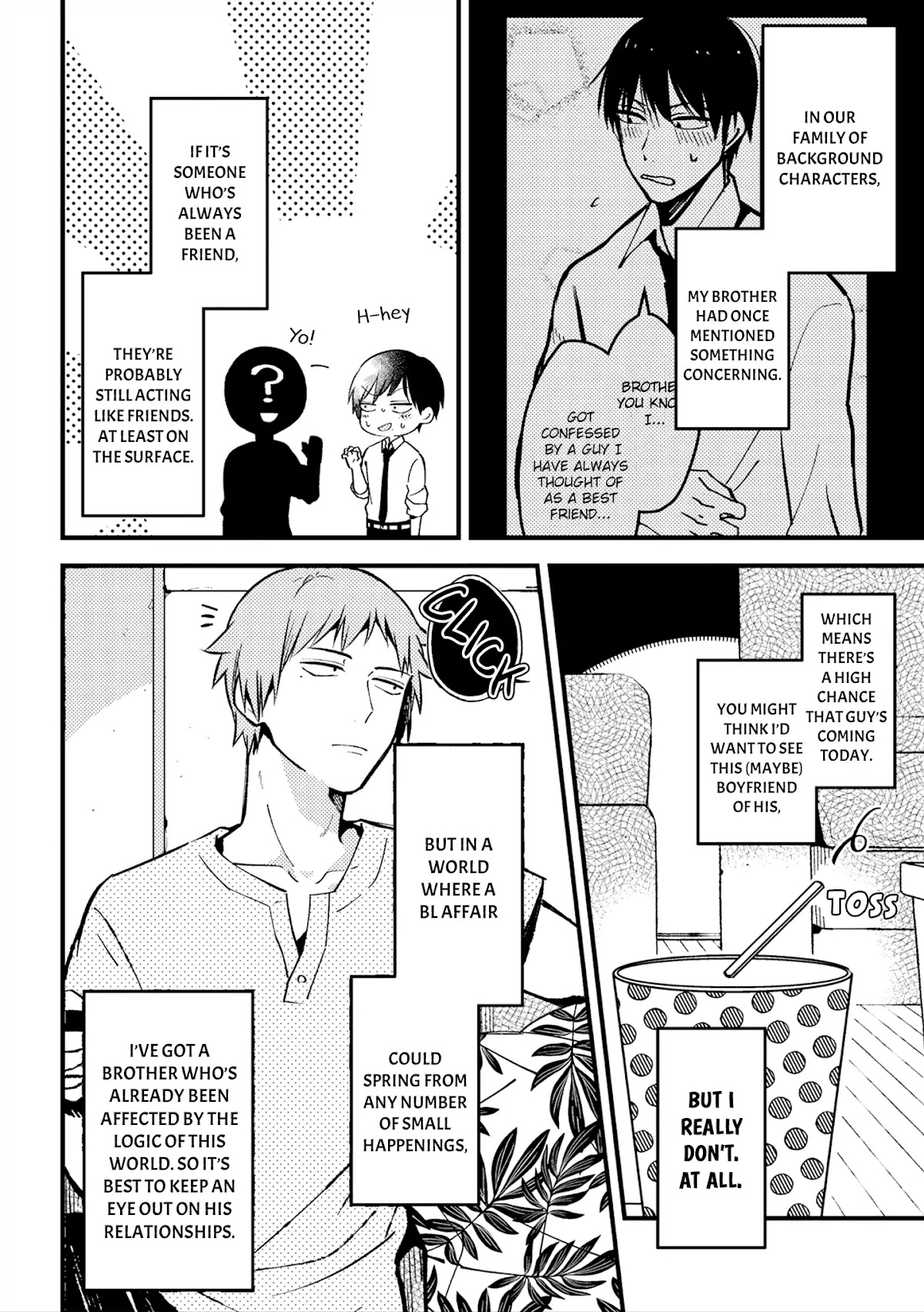 A World Where Everything Definitely Becomes BL vs. The Man Who Definitely Doesn't Want To Be In A BL Chapter 11 page 3 - Chapter 11: VS the brother's friends