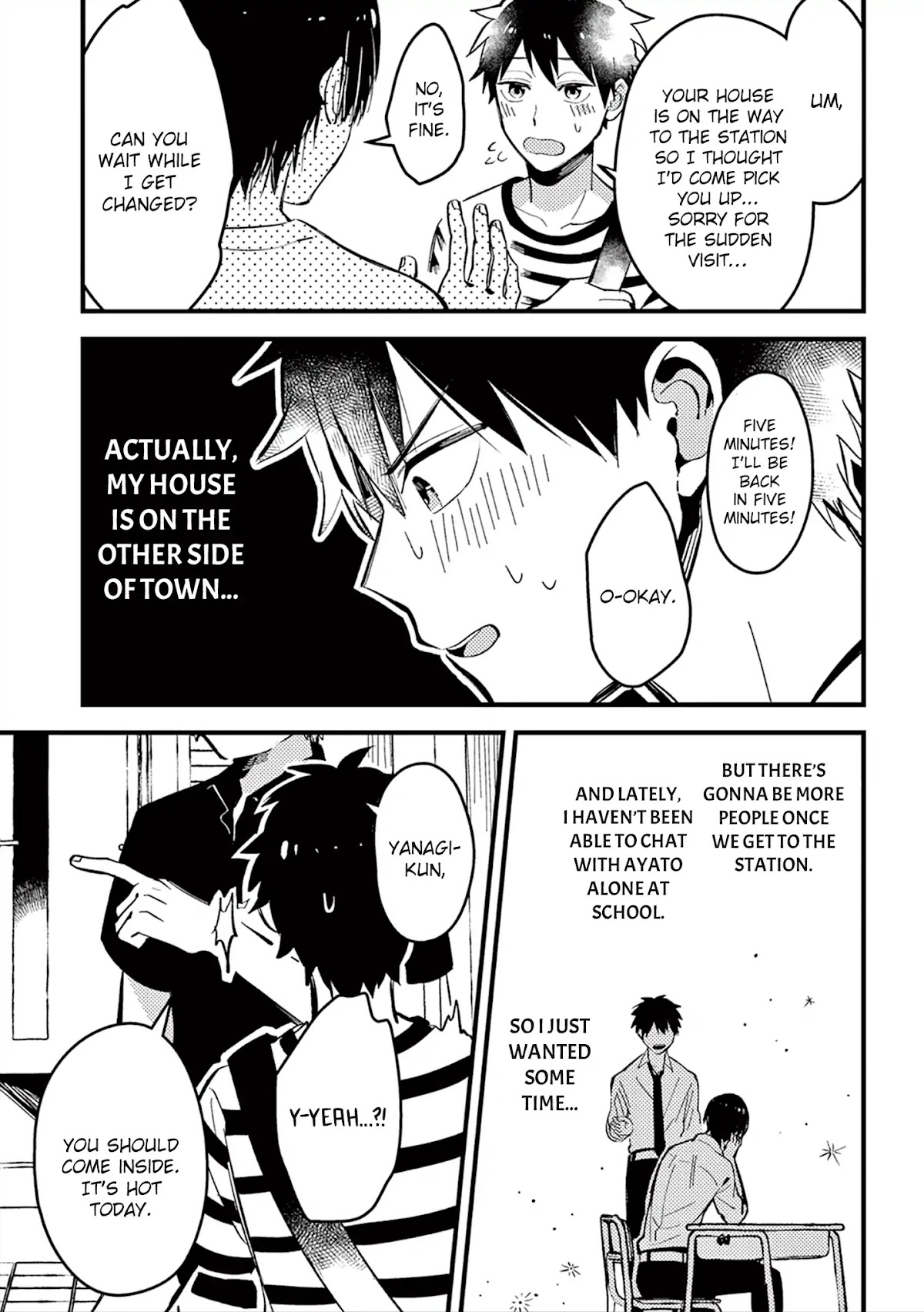 A World Where Everything Definitely Becomes BL vs. The Man Who Definitely Doesn't Want To Be In A BL Chapter 12 page 4 - Chapter 12: VS the brother's friends -extra-