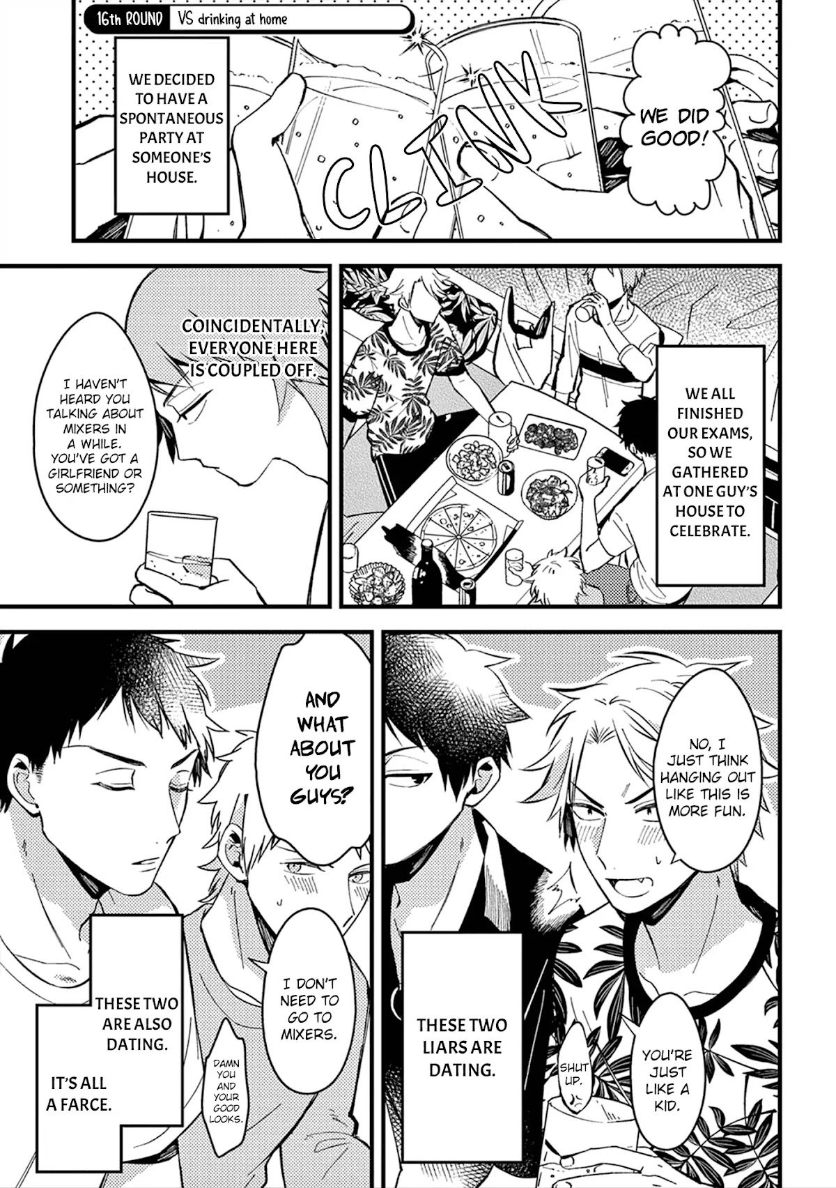 A World Where Everything Definitely Becomes BL vs. The Man Who Definitely Doesn't Want To Be In A BL Chapter 16 page 2 - Chapter 16: VS drinking at home