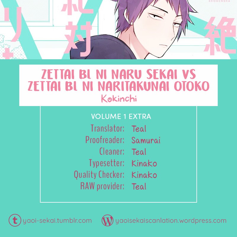A World Where Everything Definitely Becomes BL vs. The Man Who Definitely Doesn't Want To Be In A BL Chapter 19.5 page 12 - Chapter 19.5: Volume special: Until you yearn for me