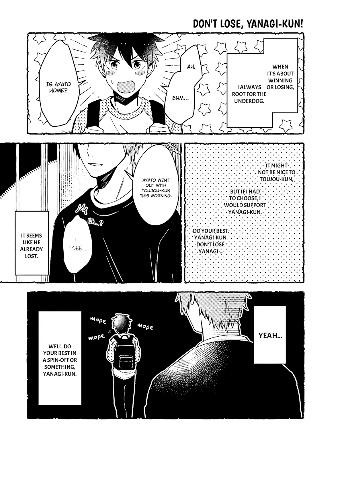 A World Where Everything Definitely Becomes BL vs. The Man Who Definitely Doesn't Want To Be In A BL Chapter 19.6 page 8 - Chapter 19.6: Online extras