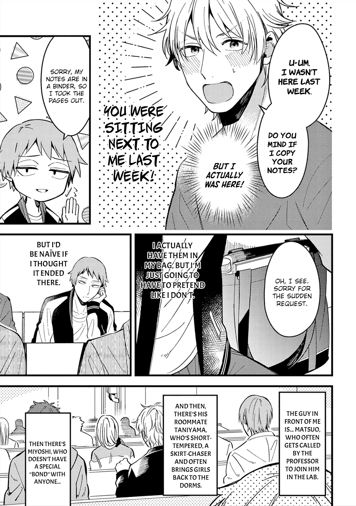 A World Where Everything Definitely Becomes BL vs. The Man Who Definitely Doesn't Want To Be In A BL Chapter 19 page 4 - Chapter 19: VS flag