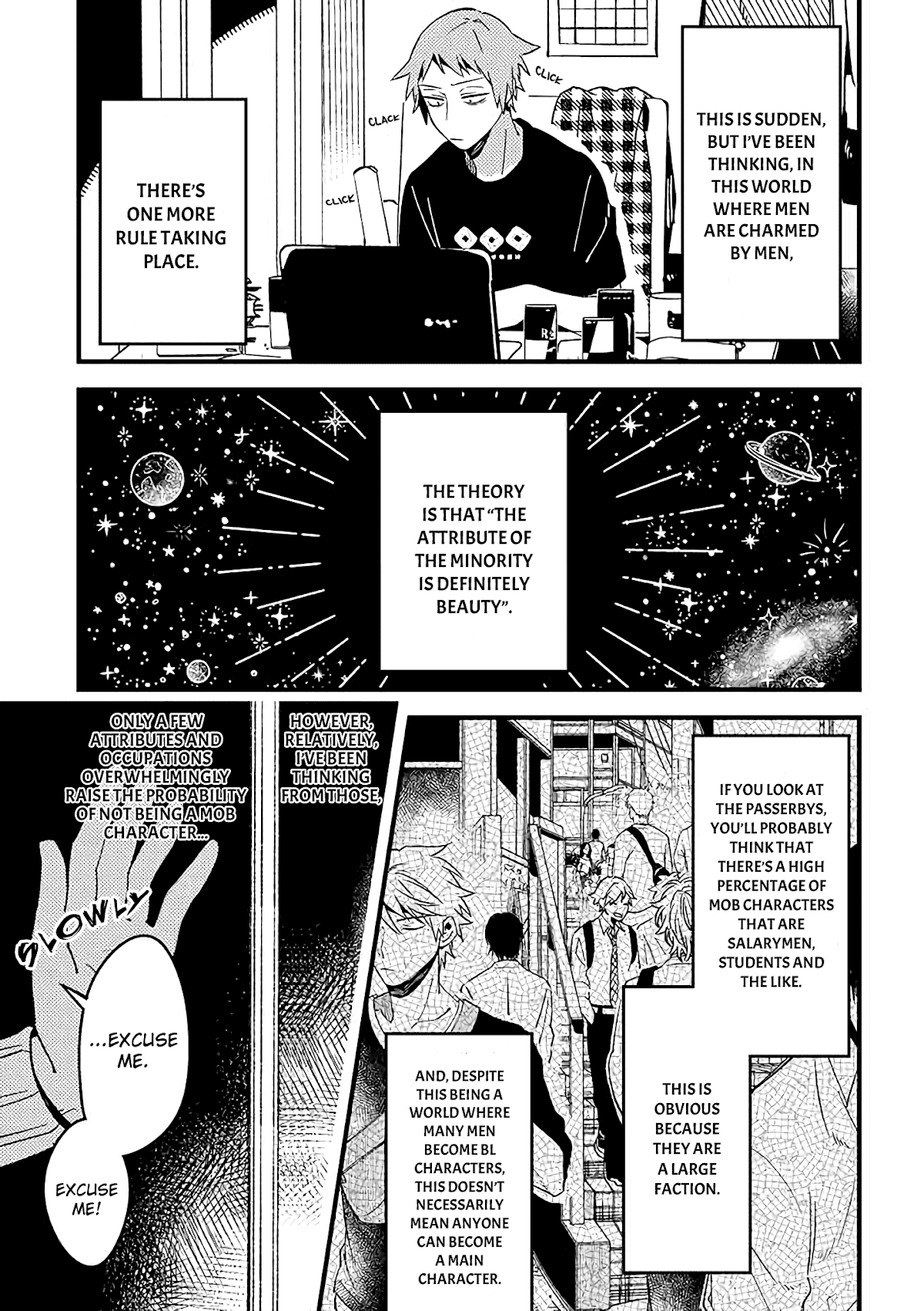 A World Where Everything Definitely Becomes BL vs. The Man Who Definitely Doesn't Want To Be In A BL Chapter 21 page 2 - Chapter 21: VS the attributes of the minority