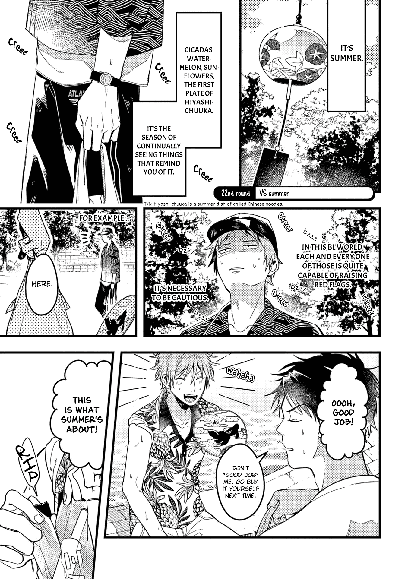 A World Where Everything Definitely Becomes BL vs. The Man Who Definitely Doesn't Want To Be In A BL Chapter 22 page 3 - Chapter 22: VS summer