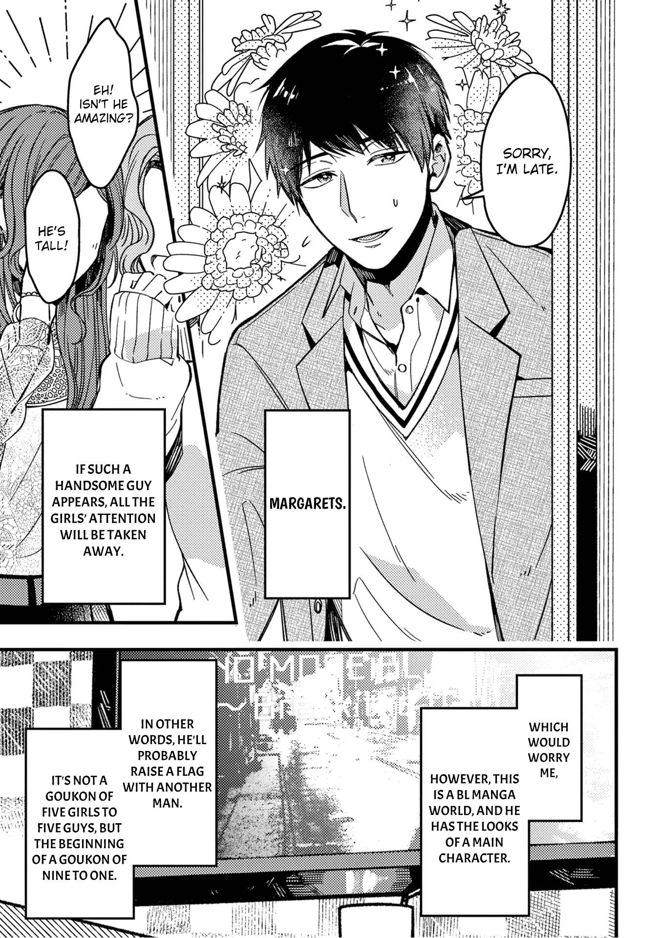 A World Where Everything Definitely Becomes BL vs. The Man Who Definitely Doesn't Want To Be In A BL Chapter 23 page 4 - Chapter 23: VS goukon - first part