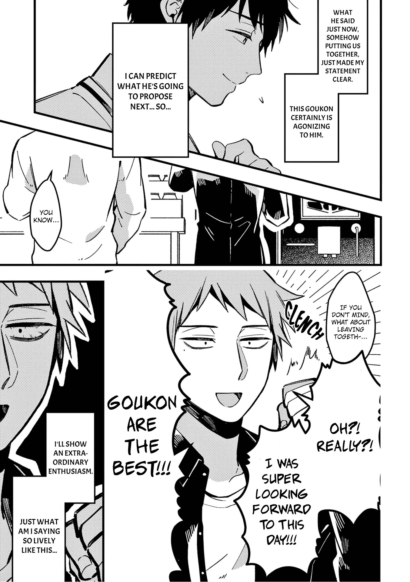 A World Where Everything Definitely Becomes BL vs. The Man Who Definitely Doesn't Want To Be In A BL Chapter 24 page 4 - Chapter 24: VS goukon - second part