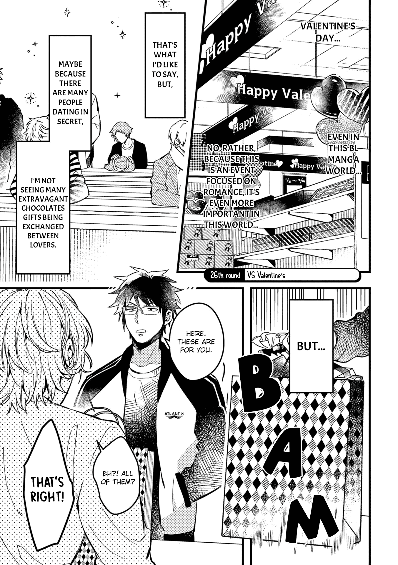 A World Where Everything Definitely Becomes BL vs. The Man Who Definitely Doesn't Want To Be In A BL Chapter 26 page 2 - Chapter 26: VS Valentine's + extra