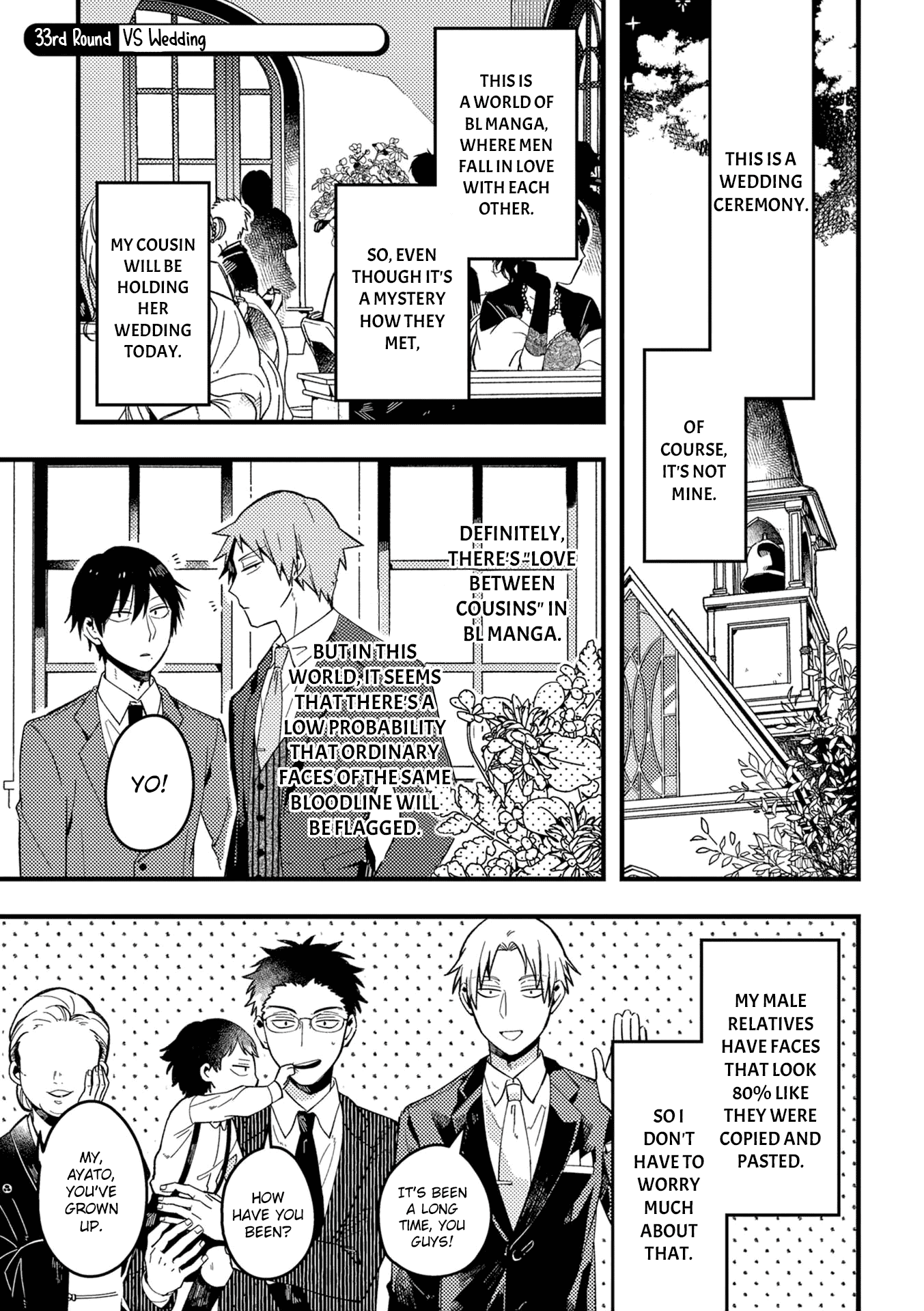 A World Where Everything Definitely Becomes BL vs. The Man Who Definitely Doesn't Want To Be In A BL Chapter 33 page 2 - Chapter 33: VS wedding