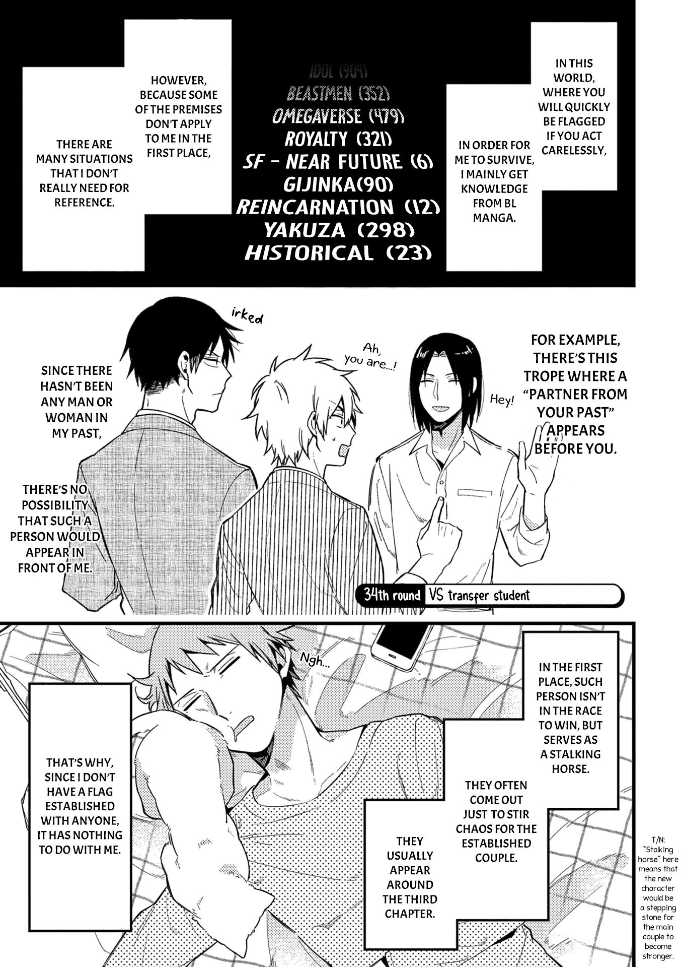 A World Where Everything Definitely Becomes BL vs. The Man Who Definitely Doesn't Want To Be In A BL Chapter 34 page 2 - Chapter 34: VS transfer student