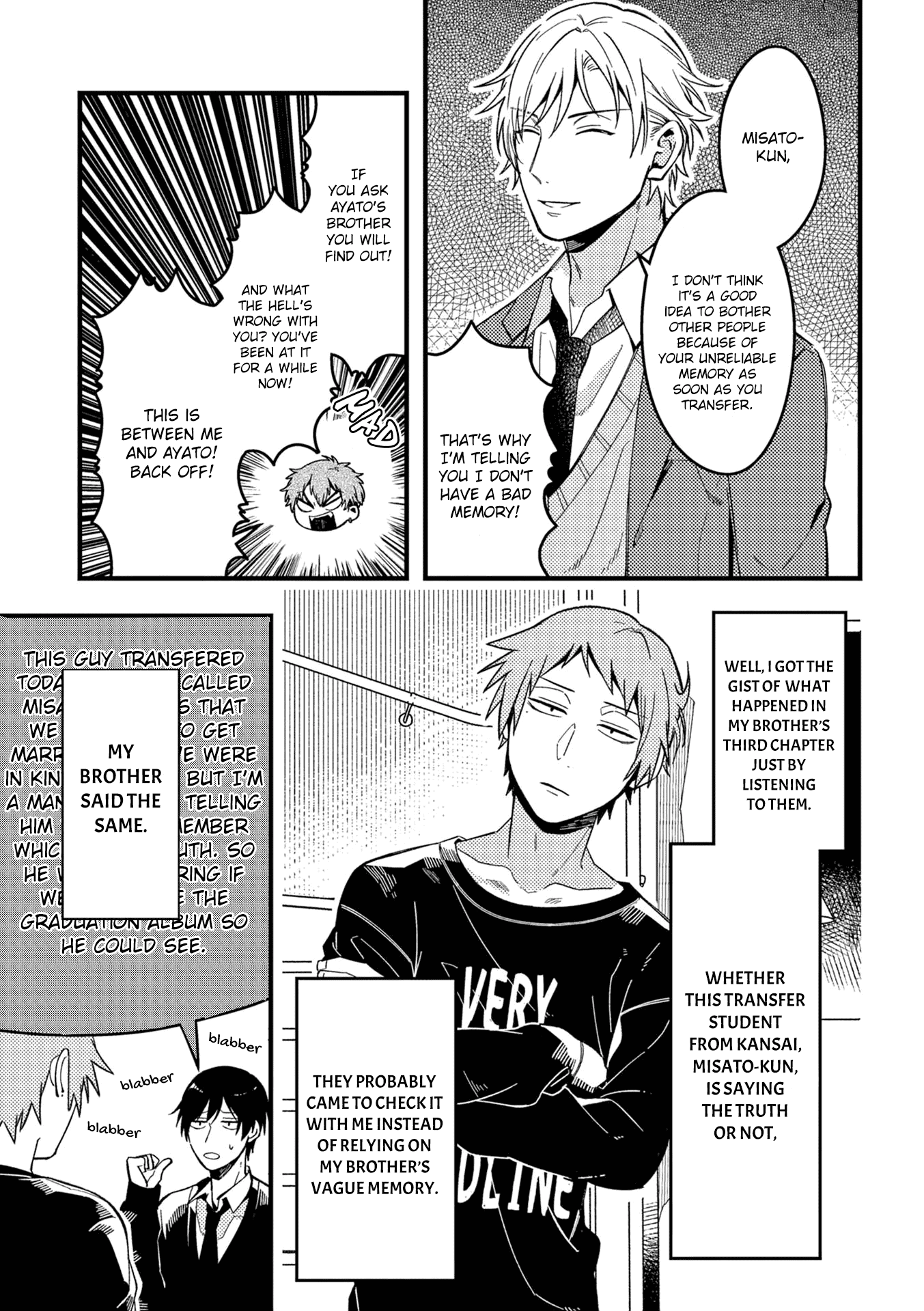 A World Where Everything Definitely Becomes BL vs. The Man Who Definitely Doesn't Want To Be In A BL Chapter 34 page 4 - Chapter 34: VS transfer student