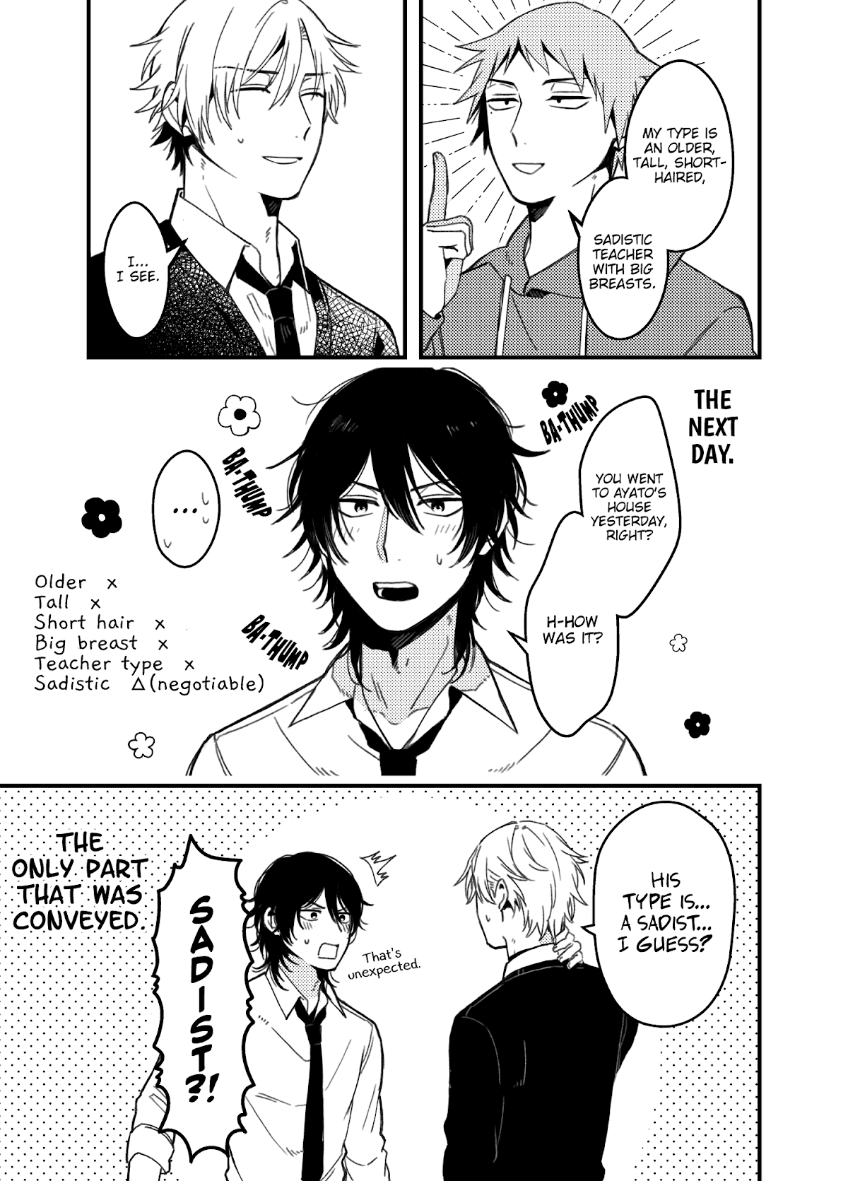 A World Where Everything Definitely Becomes BL vs. The Man Who Definitely Doesn't Want To Be In A BL Chapter 35.6 page 5 - Chapter 35.6: Twitter comics