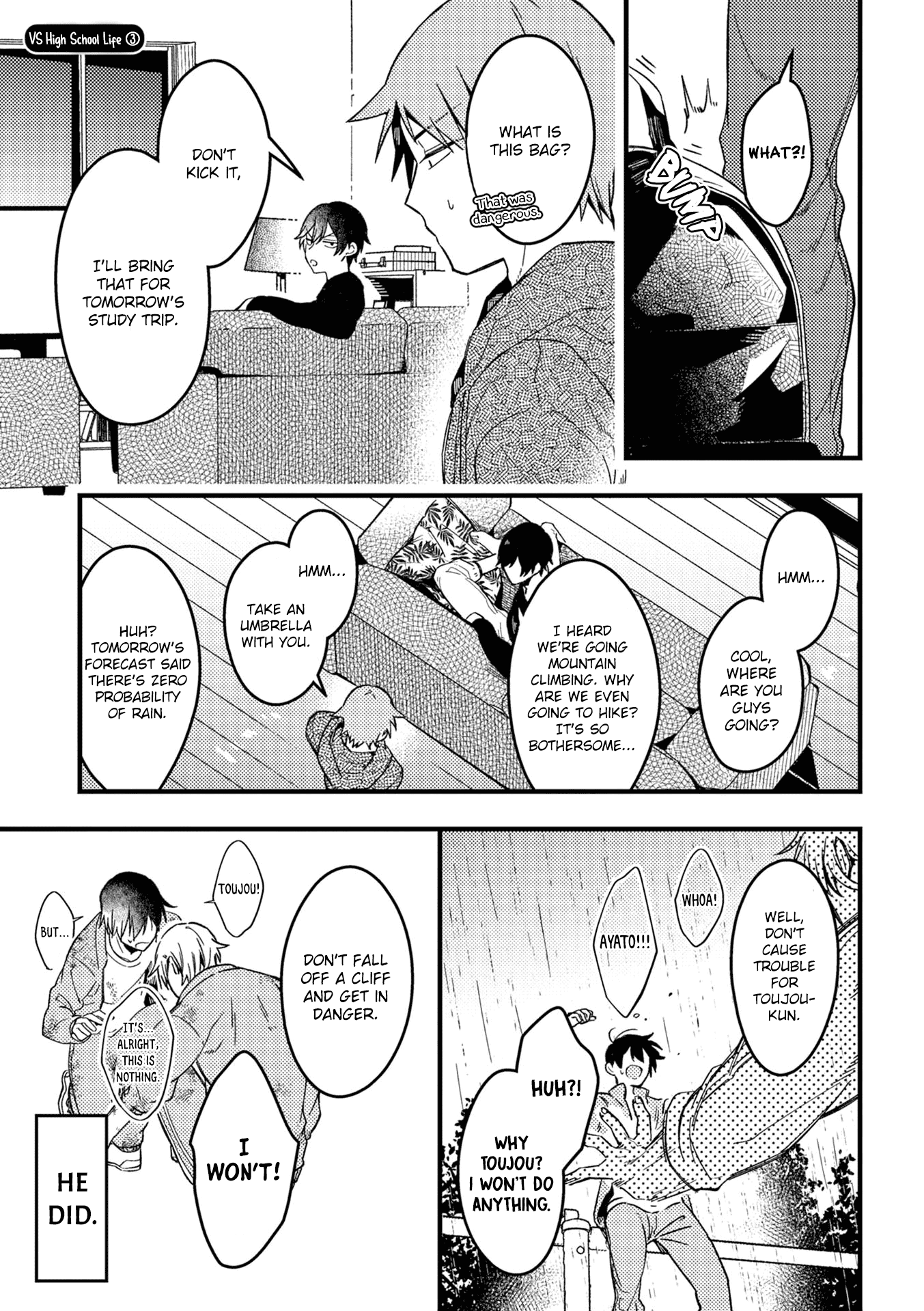 A World Where Everything Definitely Becomes BL vs. The Man Who Definitely Doesn't Want To Be In A BL Chapter 35 page 4 - Chapter 35: VS high school life