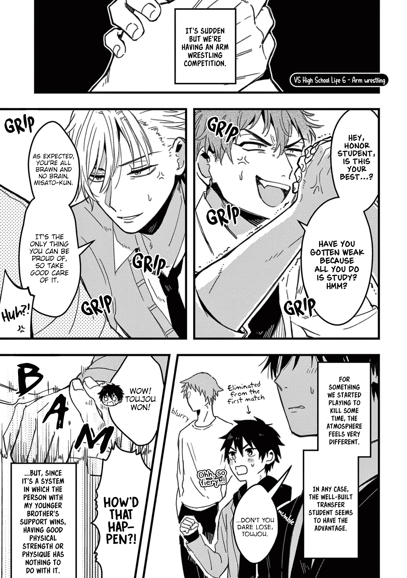 A World Where Everything Definitely Becomes BL vs. The Man Who Definitely Doesn't Want To Be In A BL Chapter 38 page 3 - Chapter 38: VS High School Life 5-7
