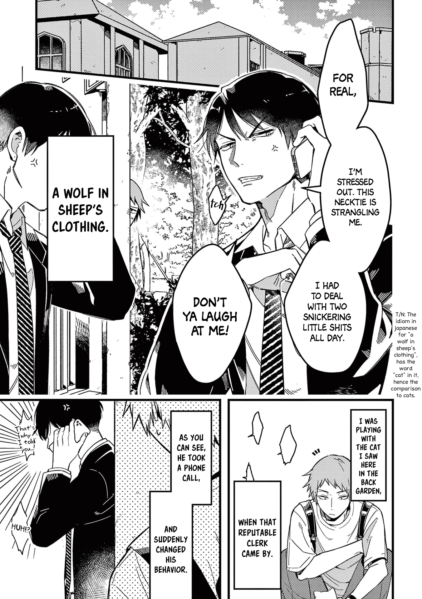 A World Where Everything Definitely Becomes BL vs. The Man Who Definitely Doesn't Want To Be In A BL Chapter 39 page 4 - Chapter 39: VS Cat