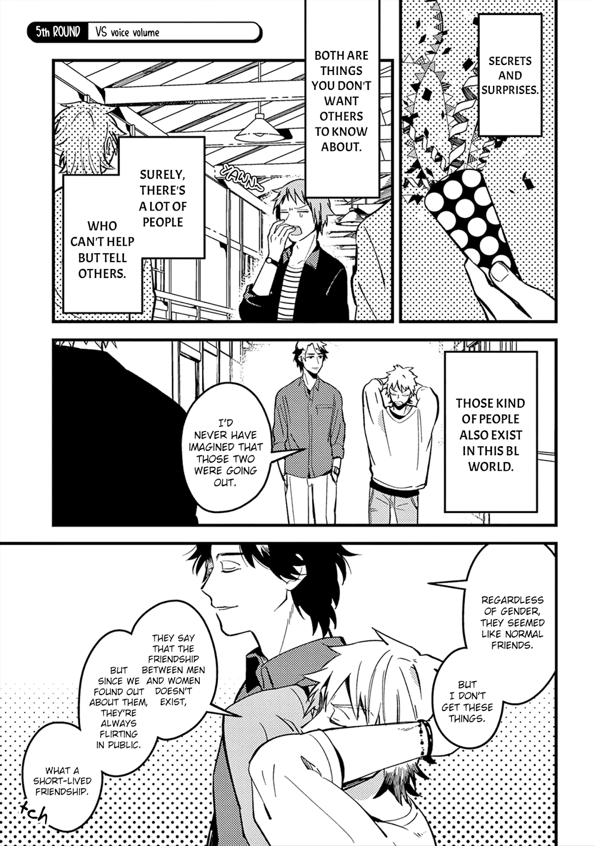 A World Where Everything Definitely Becomes BL vs. The Man Who Definitely Doesn't Want To Be In A BL Chapter 5 page 2 - Chapter 5: VS voice volume
