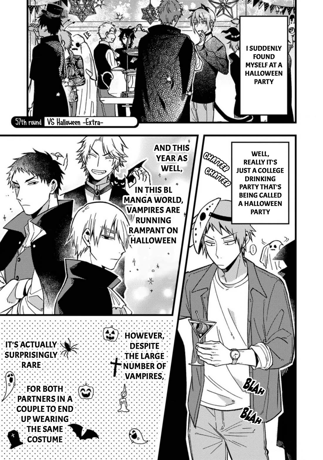 A World Where Everything Definitely Becomes BL vs. The Man Who Definitely Doesn't Want To Be In A BL Chapter 57 page 1 - Chapter 57: VS Halloween -Extra-