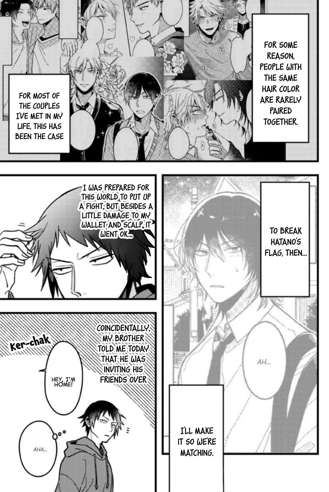 A World Where Everything Definitely Becomes BL vs. The Man Who Definitely Doesn't Want To Be In A BL Chapter 63 page 3 - Chapter 63: VS Hair