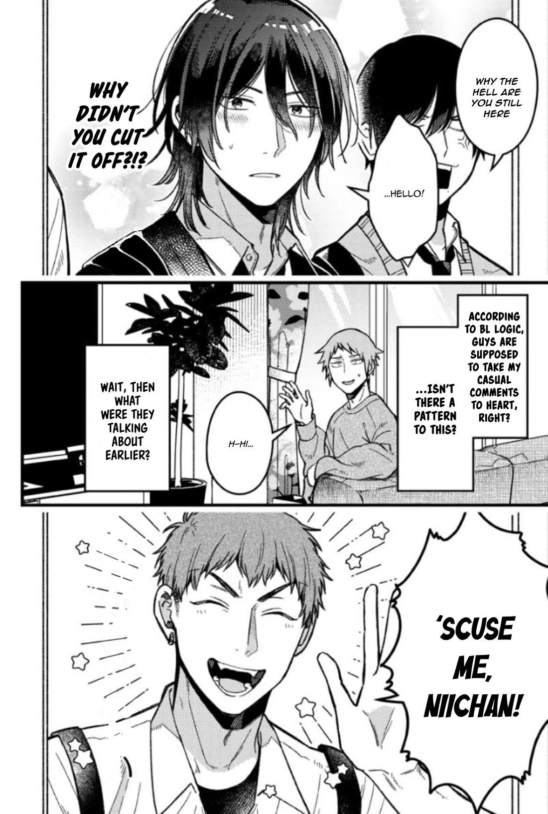 A World Where Everything Definitely Becomes BL vs. The Man Who Definitely Doesn't Want To Be In A BL Chapter 67 page 8 - Chapter 67: VS Hairstyle