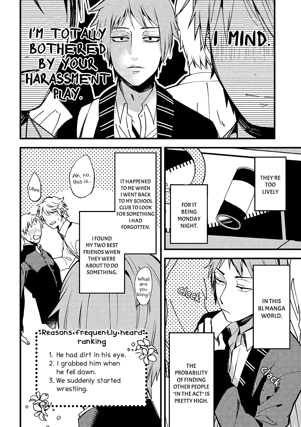 A World Where Everything Definitely Becomes BL vs. The Man Who Definitely Doesn't Want To Be In A BL Chapter 7 page 3 - Chapter 7: VS the molester