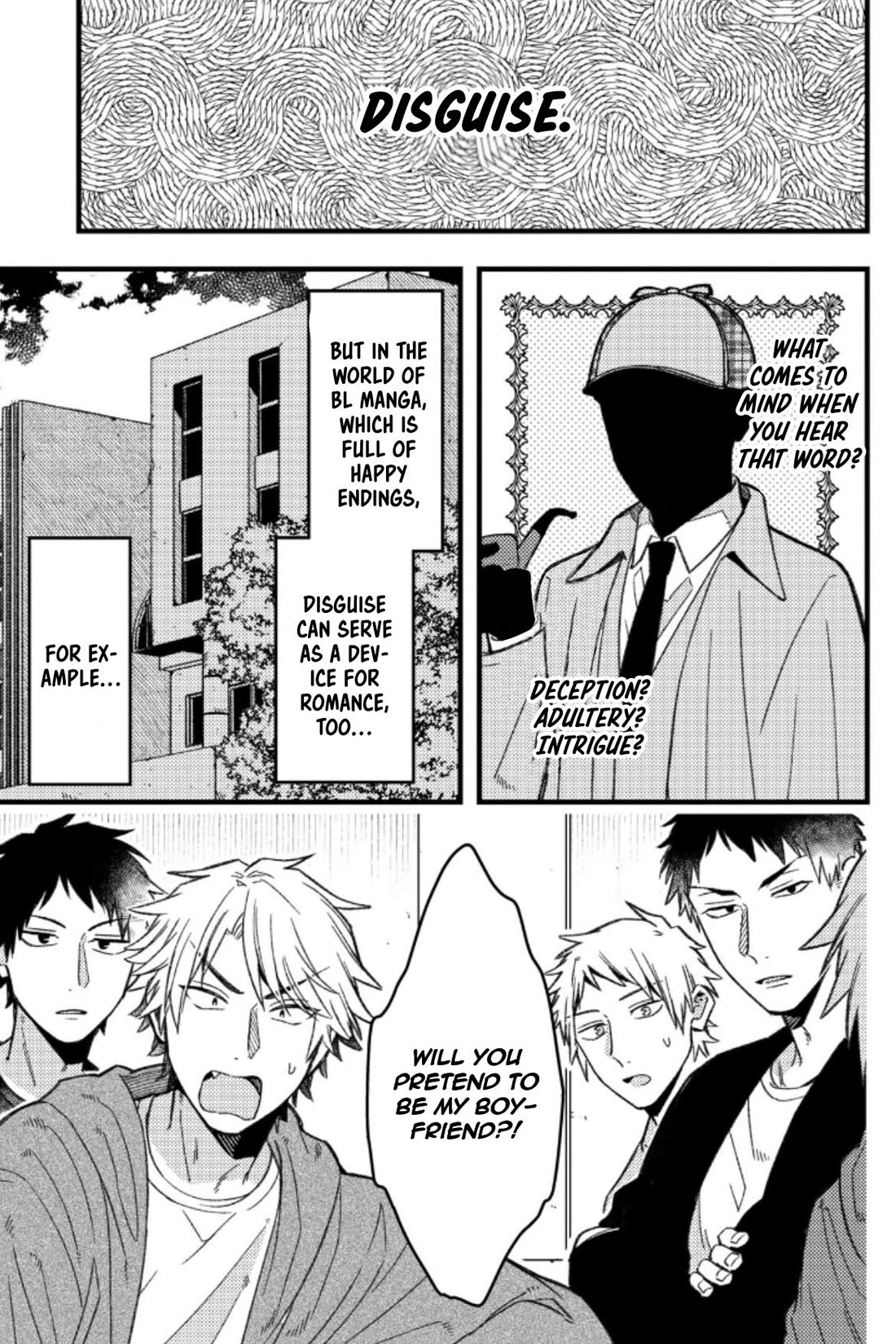 A World Where Everything Definitely Becomes BL vs. The Man Who Definitely Doesn't Want To Be In A BL Chapter 70 page 1 - Chapter 70: VS Disguise