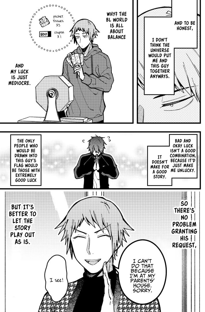 A World Where Everything Definitely Becomes BL vs. The Man Who Definitely Doesn't Want To Be In A BL Chapter 79 page 3 - Chapter 79: VS Unlucky