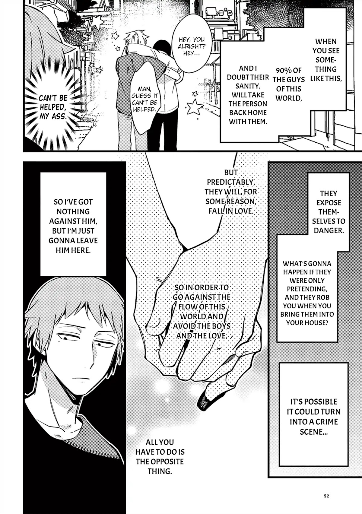 A World Where Everything Definitely Becomes BL vs. The Man Who Definitely Doesn't Want To Be In A BL Chapter 9 page 3 - Chapter 9: VS the collapsed person