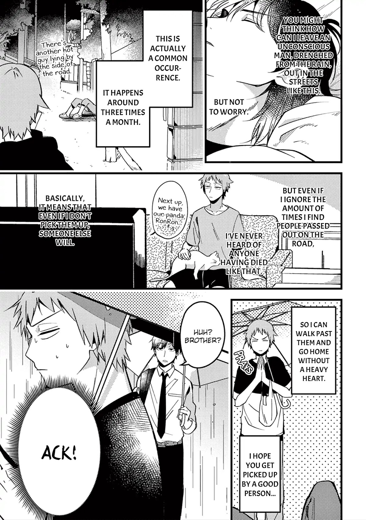 A World Where Everything Definitely Becomes BL vs. The Man Who Definitely Doesn't Want To Be In A BL Chapter 9 page 4 - Chapter 9: VS the collapsed person