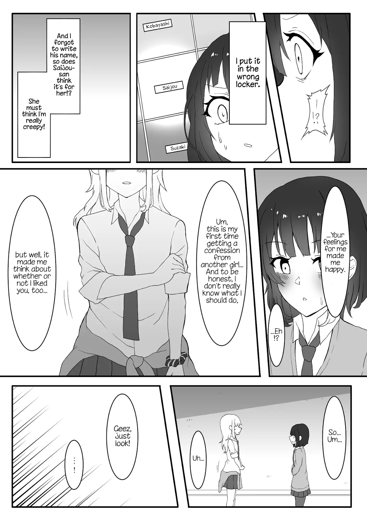 A Yuri Manga Between a Delinquent and a Quiet Girl That Starts From a Misunderstanding Chapter 1 page 3 - Chapter 1