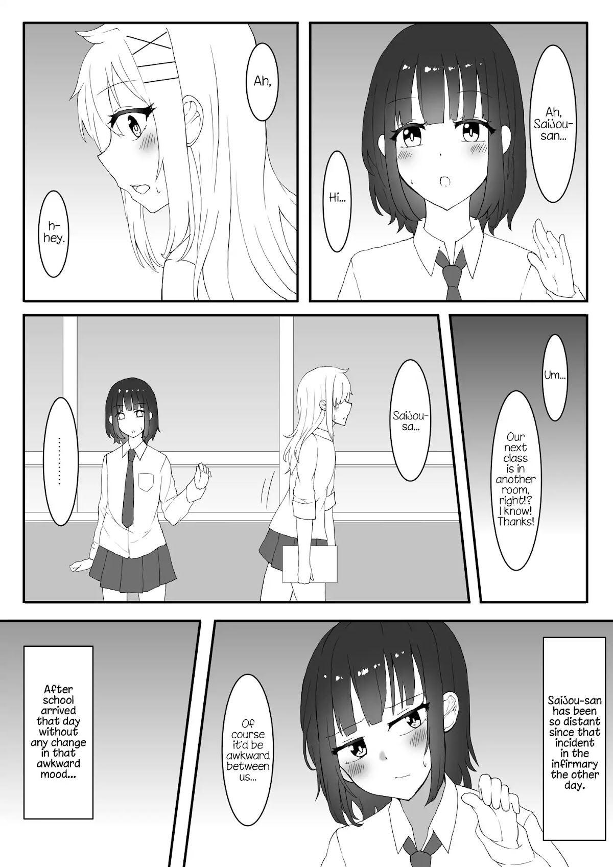A Yuri Manga Between a Delinquent and a Quiet Girl That Starts From a Misunderstanding Chapter 5 page 1 - Chapter 5
