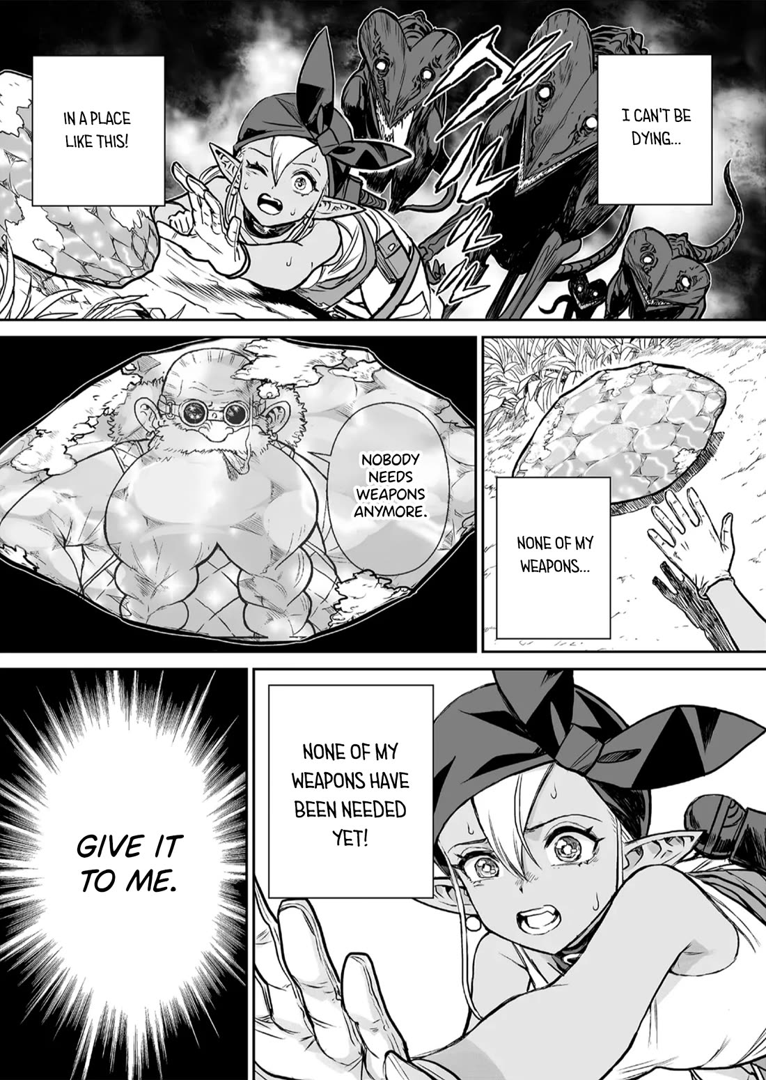 Abandoned: The Hero Who's So Strong He Breaks Every Weapon and the Elf Weaponsmith Chapter 1 page 31 - Chapter 1: Unneeded