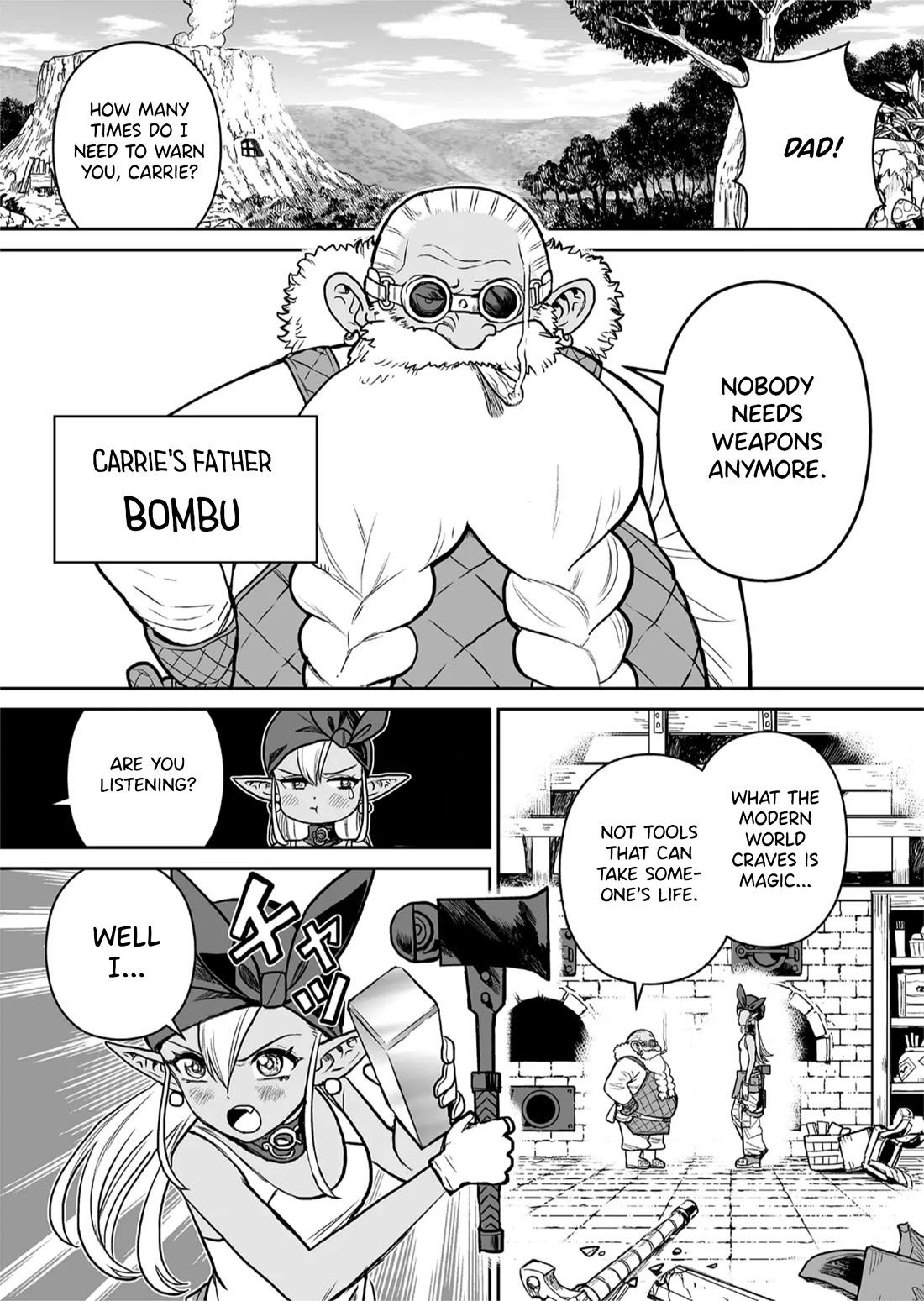 Abandoned: The Hero Who's So Strong He Breaks Every Weapon and the Elf Weaponsmith Chapter 1 page 5 - Chapter 1: Unneeded