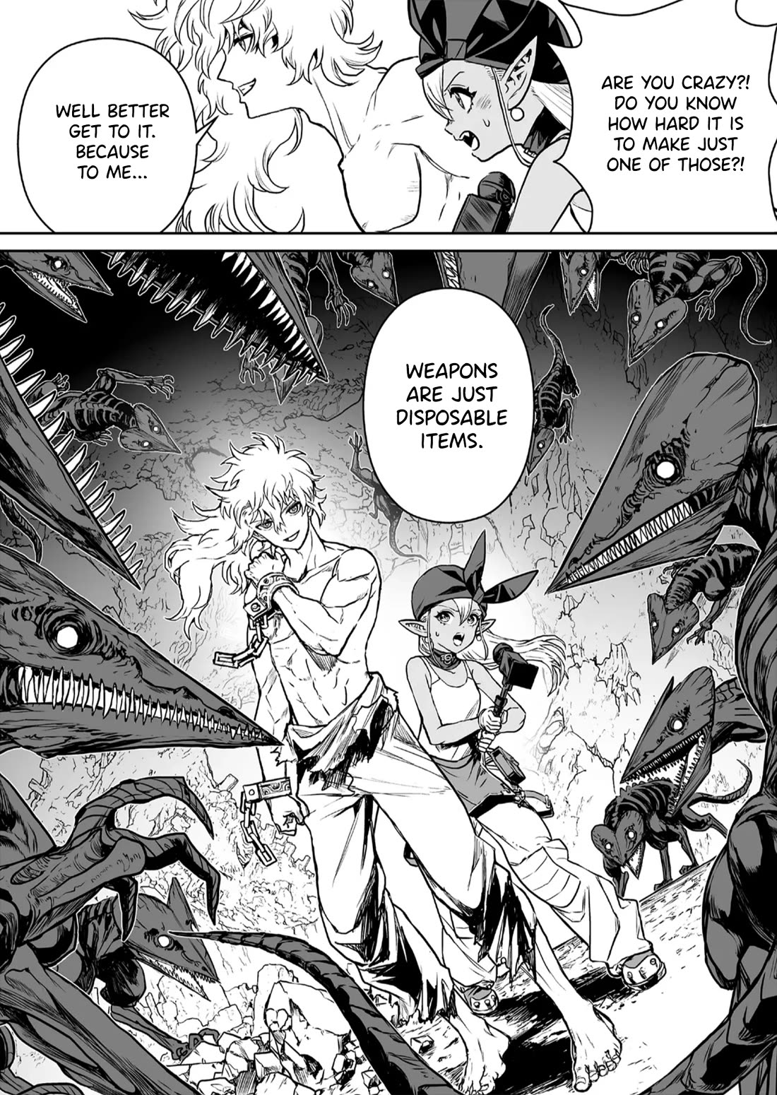 Abandoned: The Hero Who's So Strong He Breaks Every Weapon and the Elf Weaponsmith Chapter 1 page 51 - Chapter 1: Unneeded