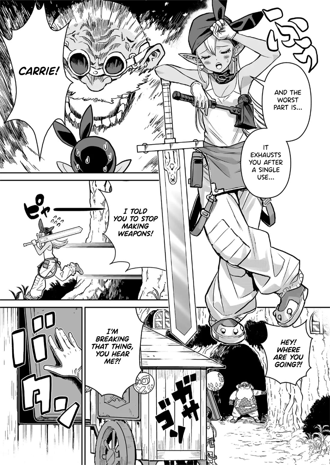 Abandoned: The Hero Who's So Strong He Breaks Every Weapon and the Elf Weaponsmith Chapter 1 page 8 - Chapter 1: Unneeded