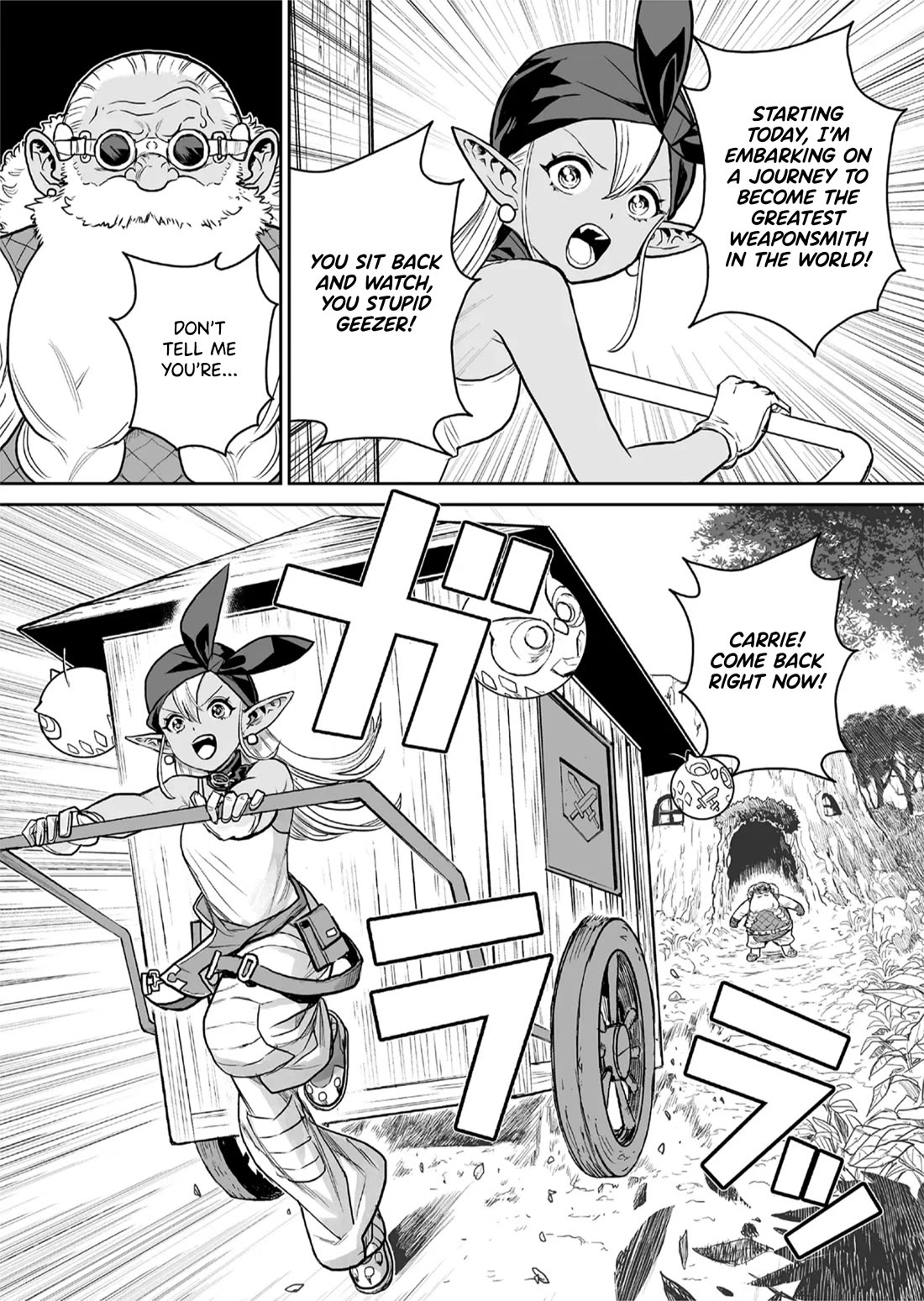 Abandoned: The Hero Who's So Strong He Breaks Every Weapon and the Elf Weaponsmith Chapter 1 page 9 - Chapter 1: Unneeded