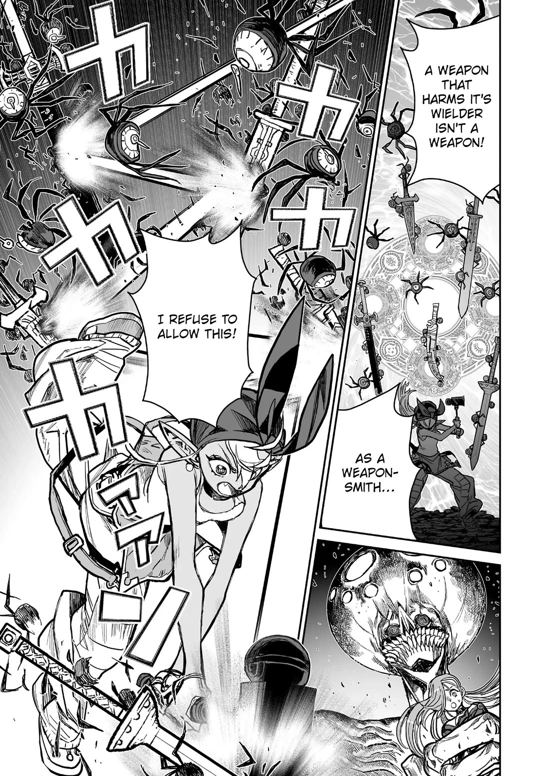 Abandoned: The Hero Who's So Strong He Breaks Every Weapon and the Elf Weaponsmith Chapter 12 page 15 - Chapter 12: Weapon Harassment