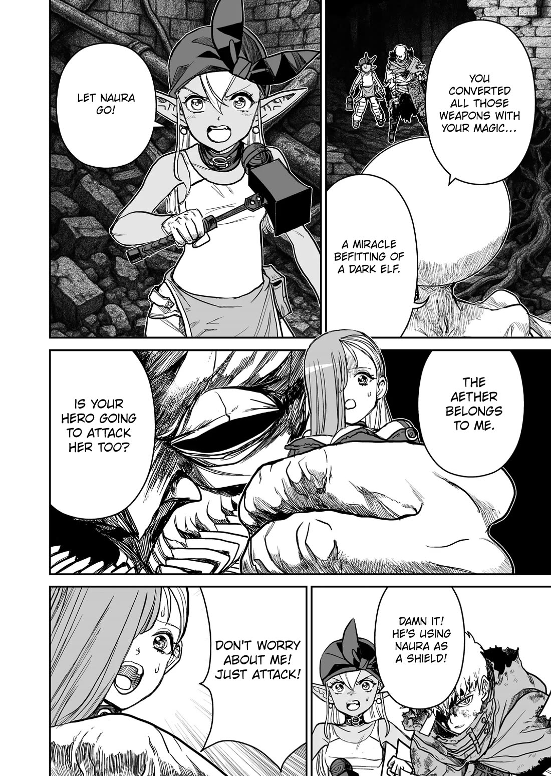 Abandoned: The Hero Who's So Strong He Breaks Every Weapon and the Elf Weaponsmith Chapter 13 page 2 - Chapter 13: Stolen Devotion