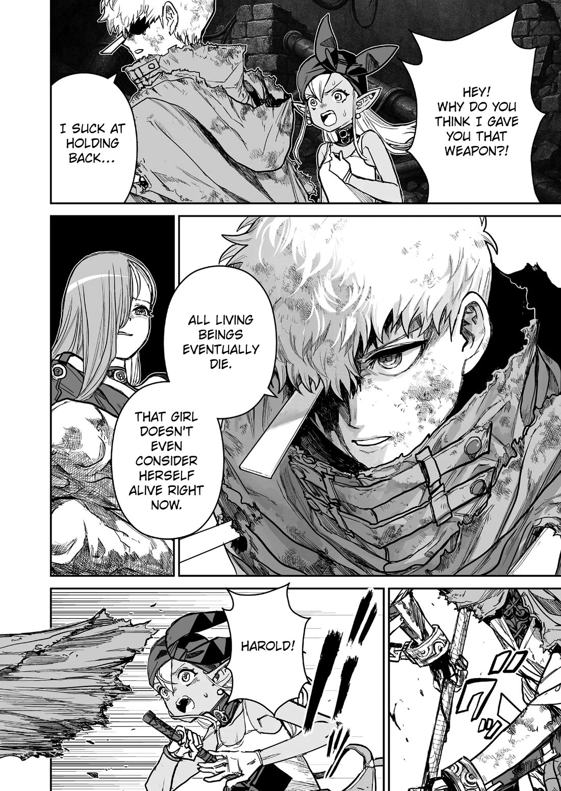 Abandoned: The Hero Who's So Strong He Breaks Every Weapon and the Elf Weaponsmith Chapter 13 page 4 - Chapter 13: Stolen Devotion