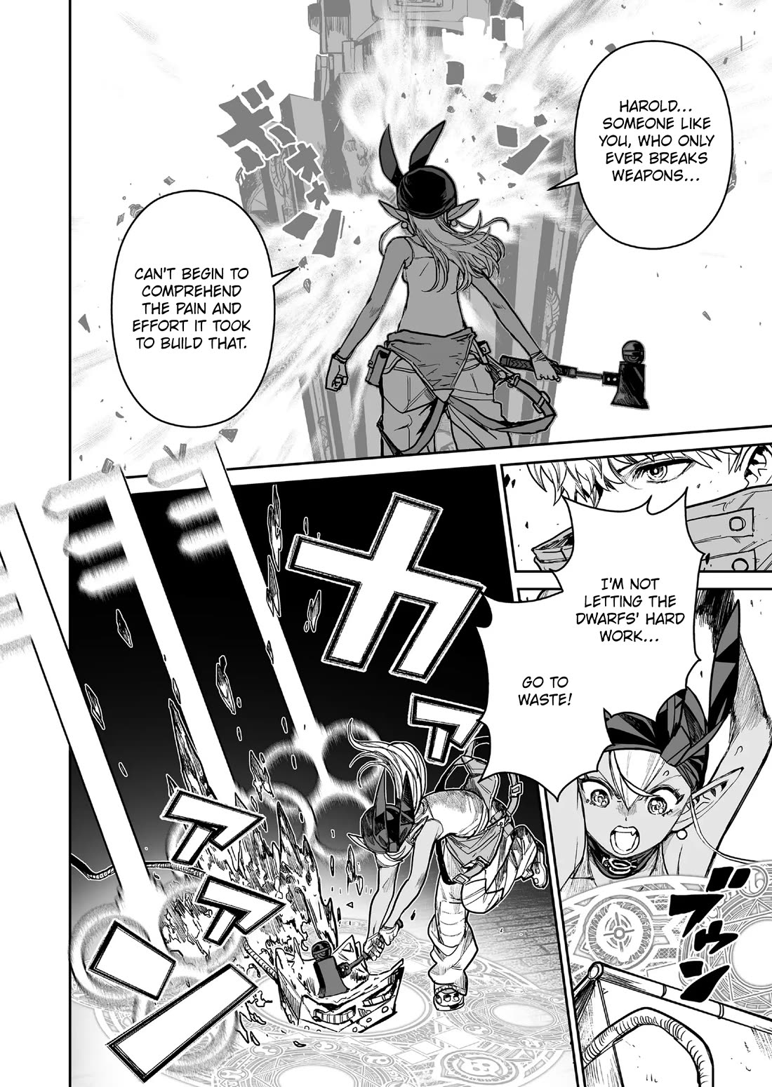 Abandoned: The Hero Who's So Strong He Breaks Every Weapon and the Elf Weaponsmith Chapter 15 page 16 - Chapter 15: Hope of Steel