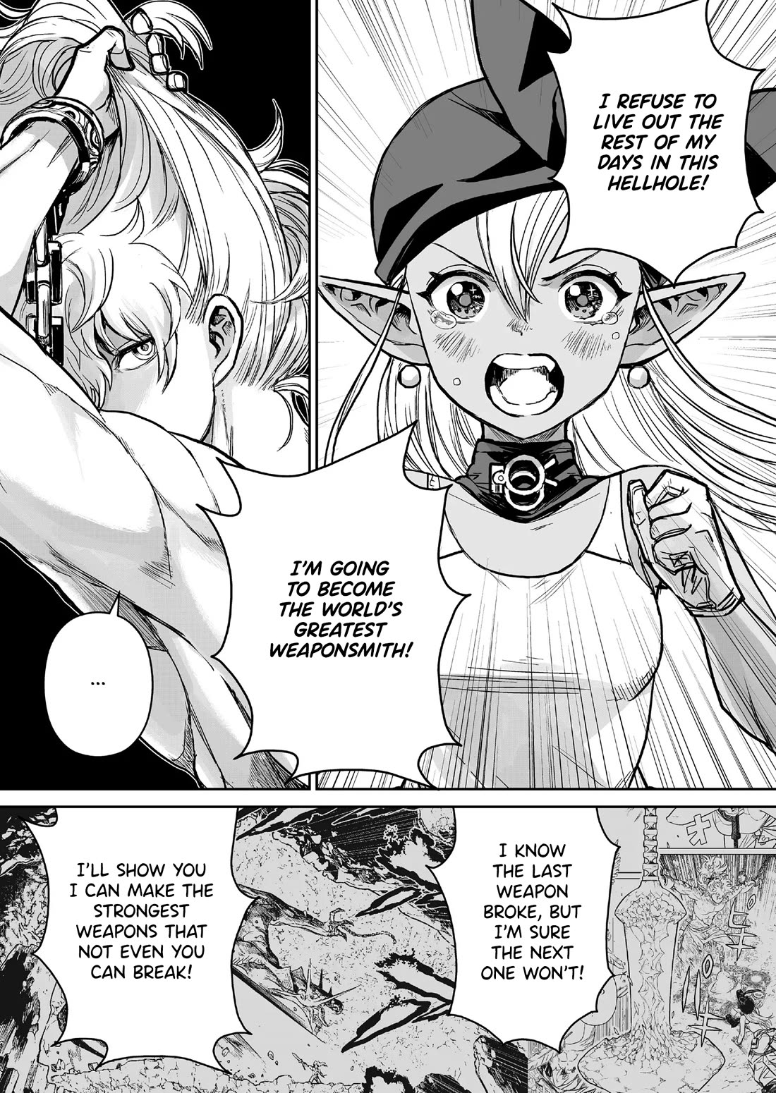 Abandoned: The Hero Who's So Strong He Breaks Every Weapon and the Elf Weaponsmith Chapter 2 page 11 - Chapter 2: Disconnected Feelings