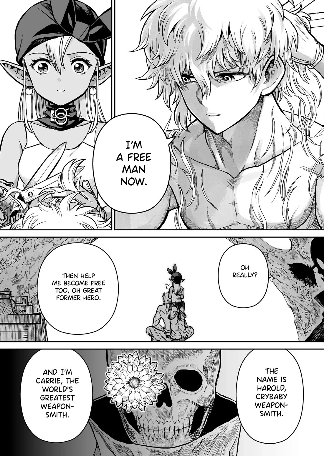 Abandoned: The Hero Who's So Strong He Breaks Every Weapon and the Elf Weaponsmith Chapter 2 page 14 - Chapter 2: Disconnected Feelings