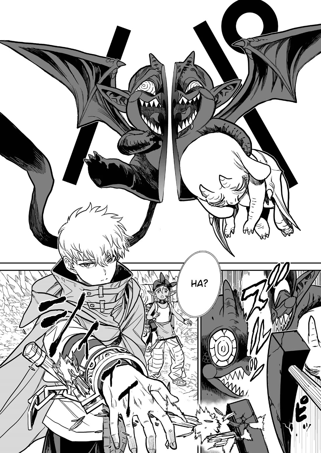 Abandoned: The Hero Who's So Strong He Breaks Every Weapon and the Elf Weaponsmith Chapter 3 page 18 - Chapter 3: Dwelling Monsters