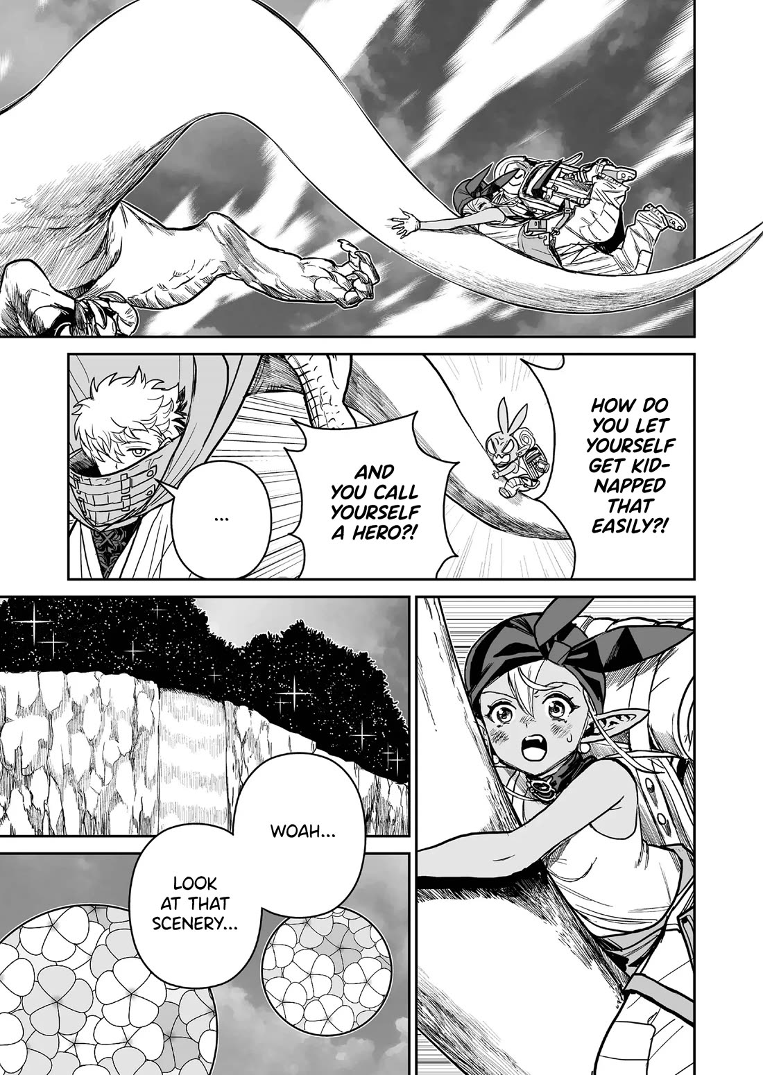 Abandoned: The Hero Who's So Strong He Breaks Every Weapon and the Elf Weaponsmith Chapter 3 page 3 - Chapter 3: Dwelling Monsters