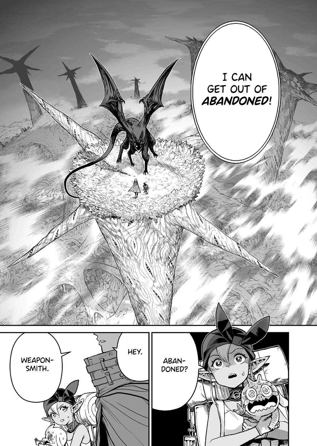 Abandoned: The Hero Who's So Strong He Breaks Every Weapon and the Elf Weaponsmith Chapter 5 page 3 - Chapter 5: A Weapon to Kill, A Weapon to Save
