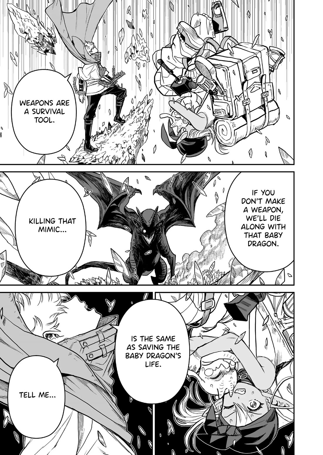Abandoned: The Hero Who's So Strong He Breaks Every Weapon and the Elf Weaponsmith Chapter 5 page 7 - Chapter 5: A Weapon to Kill, A Weapon to Save