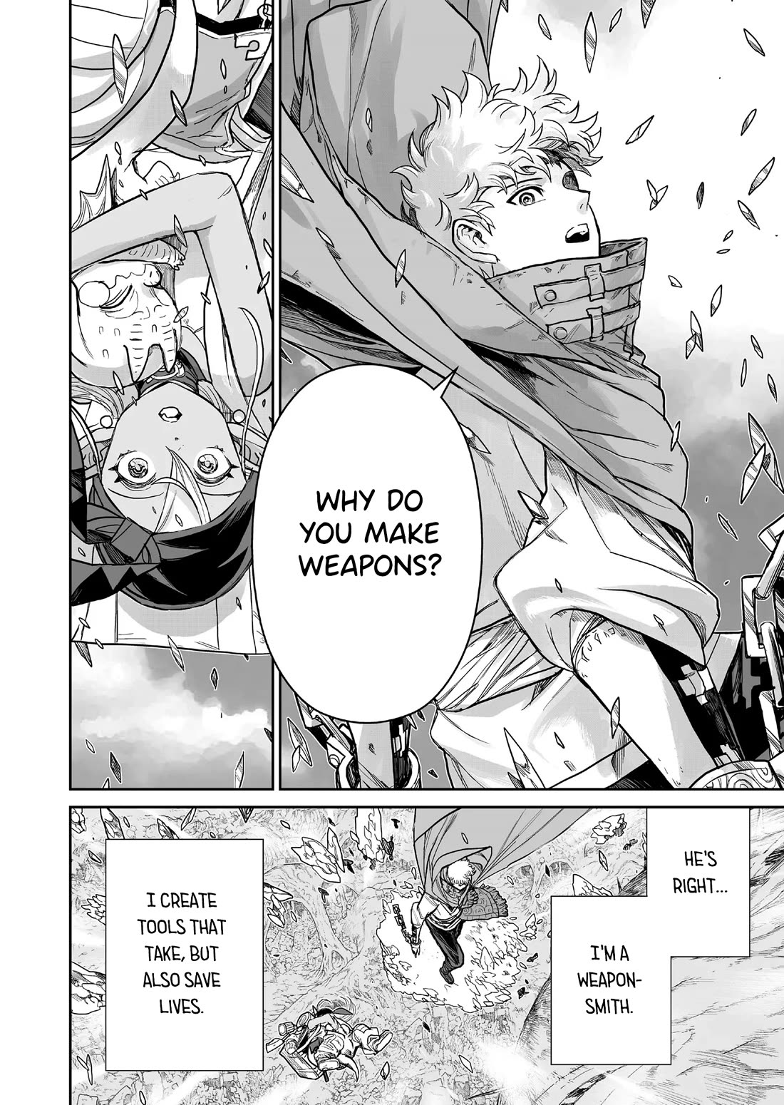 Abandoned: The Hero Who's So Strong He Breaks Every Weapon and the Elf Weaponsmith Chapter 5 page 8 - Chapter 5: A Weapon to Kill, A Weapon to Save