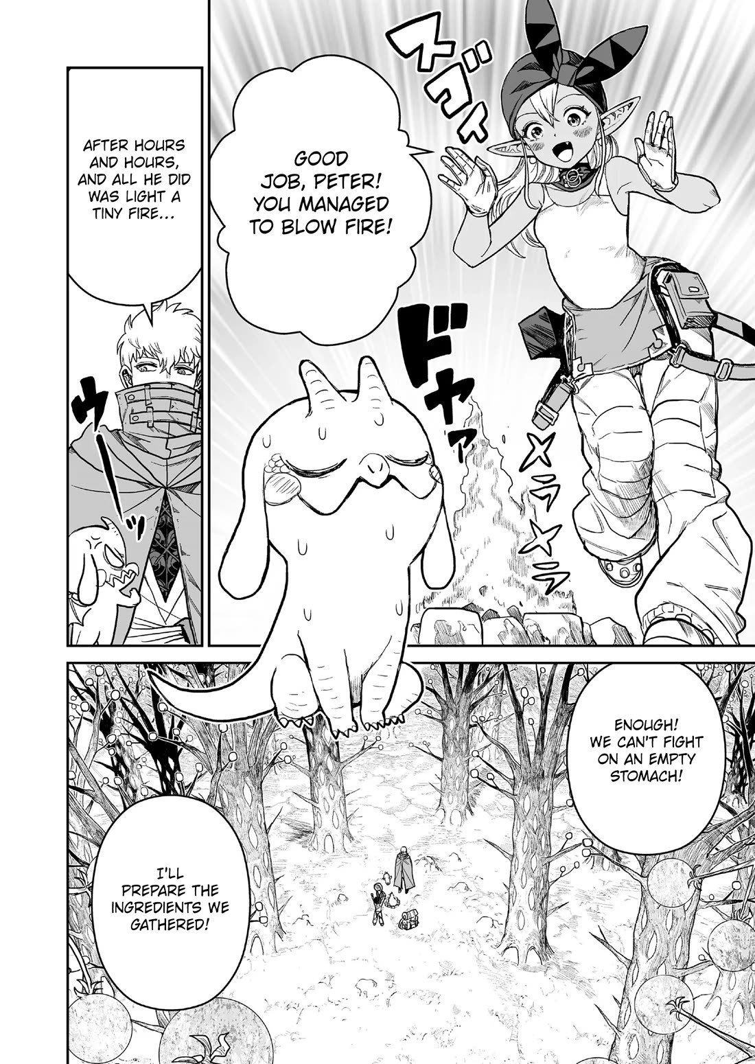 Abandoned: The Hero Who's So Strong He Breaks Every Weapon and the Elf Weaponsmith Chapter 6 page 8 - Chapter 6: Proper Meal