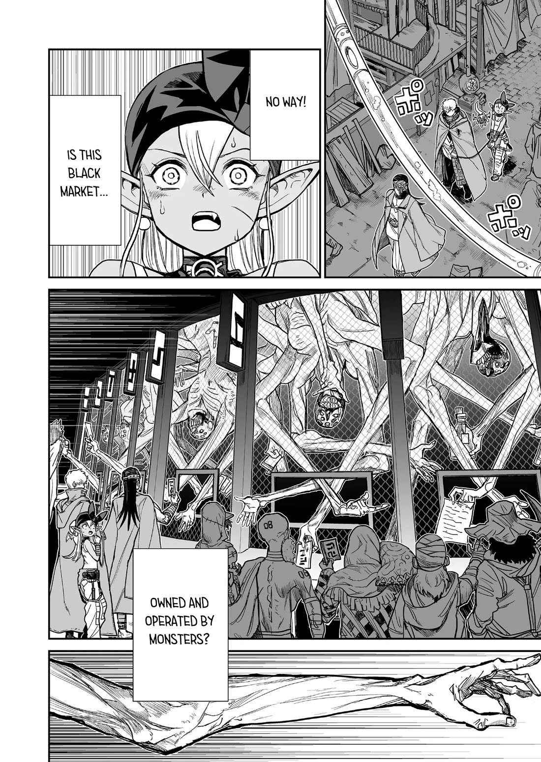 Abandoned: The Hero Who's So Strong He Breaks Every Weapon and the Elf Weaponsmith Chapter 8 page 10 - Chapter 8: Bael Market