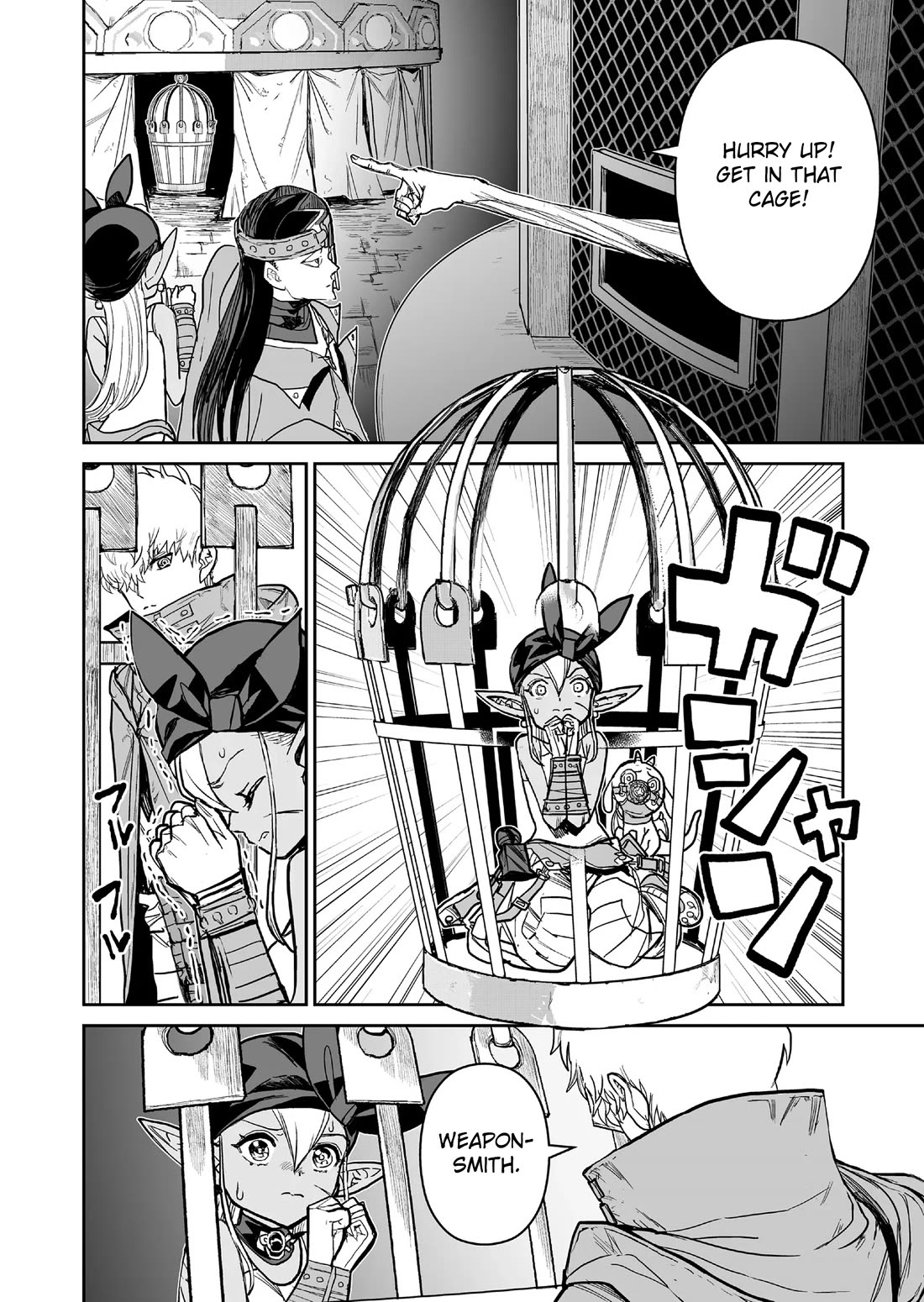 Abandoned: The Hero Who's So Strong He Breaks Every Weapon and the Elf Weaponsmith Chapter 8 page 12 - Chapter 8: Bael Market