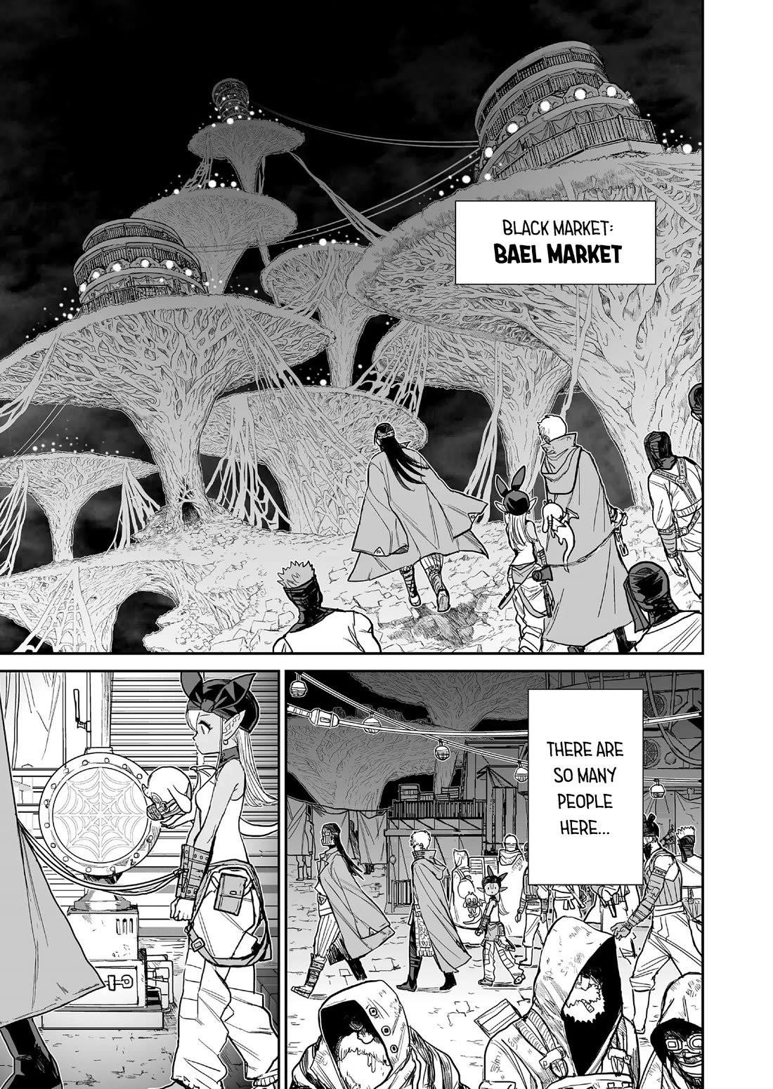 Abandoned: The Hero Who's So Strong He Breaks Every Weapon and the Elf Weaponsmith Chapter 8 page 9 - Chapter 8: Bael Market