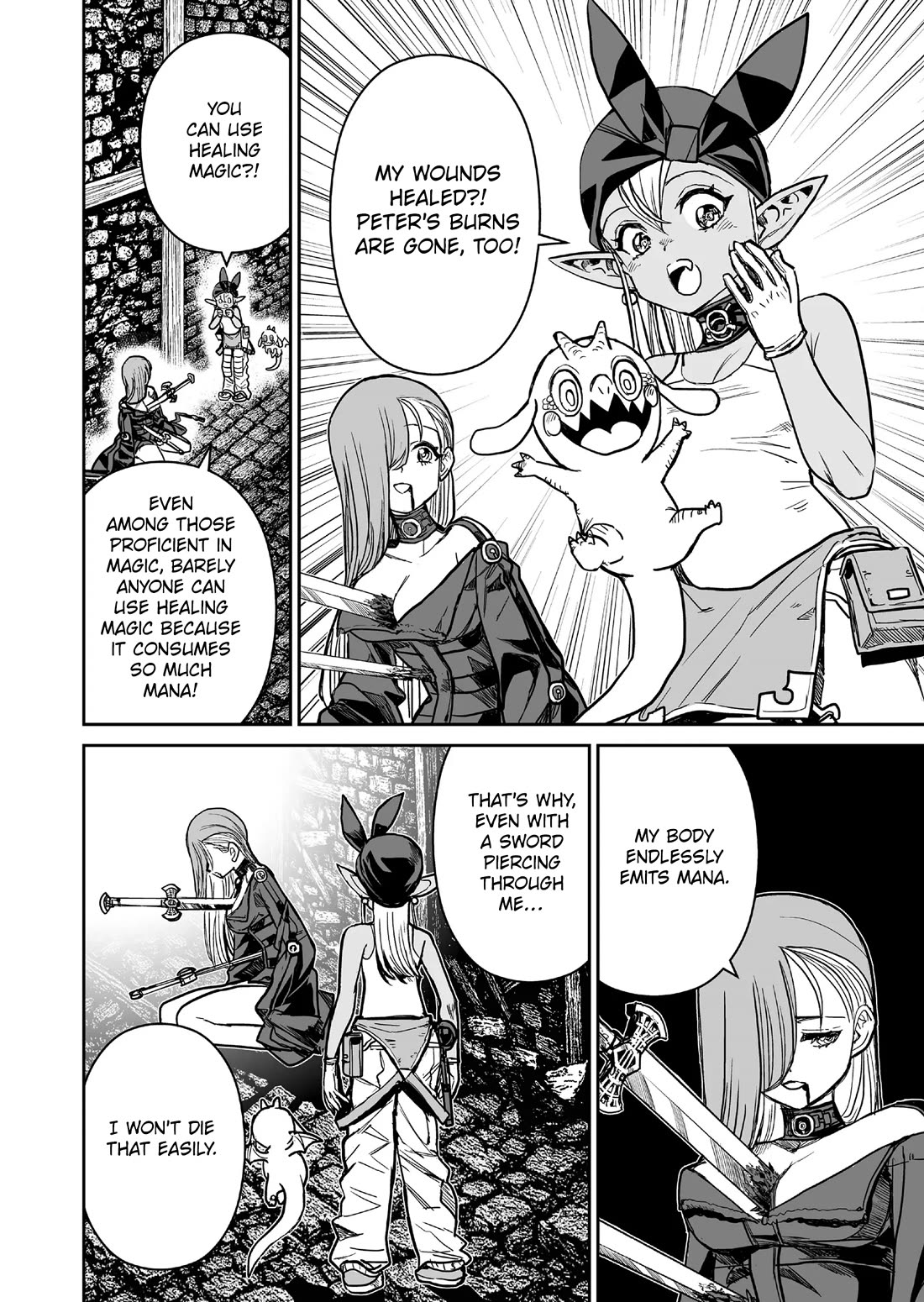 Abandoned: The Hero Who's So Strong He Breaks Every Weapon and the Elf Weaponsmith Chapter 9 page 4 - Chapter 9: Aether Found
